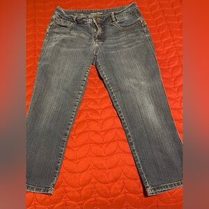 Denver Hayes Mia Curve Tech Dark Blue Denim Capris